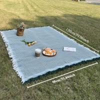 1pc Alfombra Portátil Para Camping Y Picnic Impermeable De 90-150cm Material PE Algodón Ideal Para Exterior Playa Y Camping - details 0