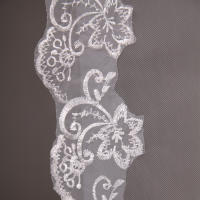 Velo De Boda Corto Y Sencillo En Tulle Dos Capas Con Cepillo Blanco Ocre Para Novia Accesorios De Boda Para Matrimonio - details 16