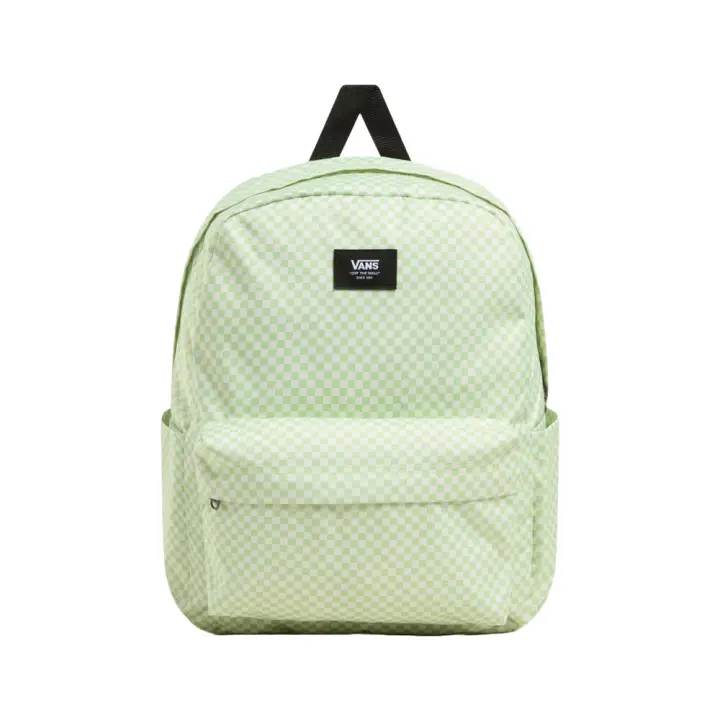 Mochila Vans De Cuadros Verde Y Blanco Old Skool Check Shadow Lime - Diseño Icónico, Espaciosa y Duradera - 1