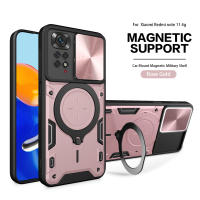 Funda Protectora Magnética Magsafe Para Xiaomi Redmi Note 11 pro 11E pro Con Anillo Metálico Y Protección De Cámara Cubierta Hybrída Para Note 11s 11A - details 13