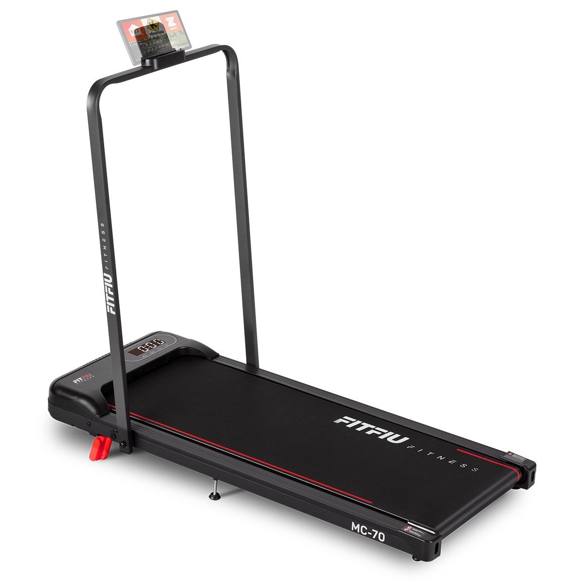 FITFIU Fitness MC-70 - Cinta de Correr Plegable 2 en 1 para Andar y Correr, Walkpad con Inclinación, Pantalla LCD, Control Inteligente, Caminadora Ultracompacta para el Hogar/ Oficina