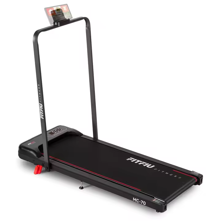 FITFIU Fitness MC-70 - Cinta de Correr Plegable 2 en 1 para Andar y Correr, Walkpad con Inclinación, Pantalla LCD, Control Inteligente, Caminadora Ultracompacta para el Hogar/ Oficina - 1
