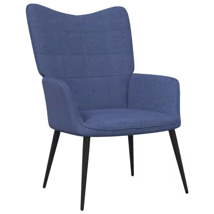 vidaXL Sillón de relax con taburete tela Gris claro, Gris oscuro, Crema Sillon Dormitorio Sillon Comodos Silla Relax Sillón Sofá - 1