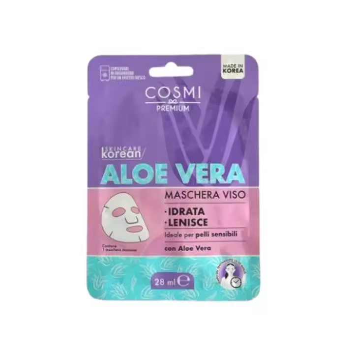 Mascarilla coreana de aloe vera 28ml: hidratación intensiva para tu piel - 1