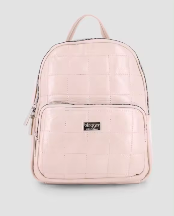 Blogger RITA Mochila de mujer rosa en polipiel 78601 - 1