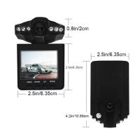 Cámara De Coche Profesional Universal 2.5 Pulgadas HD 1080P Con Visión Nocturna Infra Roja Grabadora De Video Dash Cam Rotación Loop - details 7