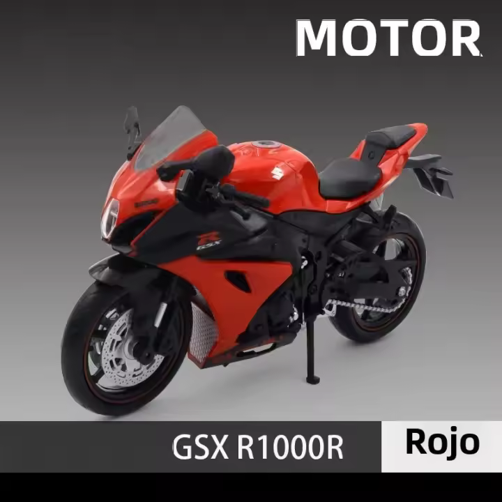 Modelo a Escala 1:12 Suzuki GSX R1000R De Aleación Para Niños Juguetes De Coche a Escala Regalo De Cumpleaños Para Niños Colección De Juguetes De Coche - 1