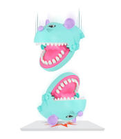 Juguete De Crocodilo Mordedor Creativo Y Práctico Para Juegos Familiar Juguetes Para Niños Animal De Plástico Sin Batería Recomendado Para Mayores De 18 Años - details 2