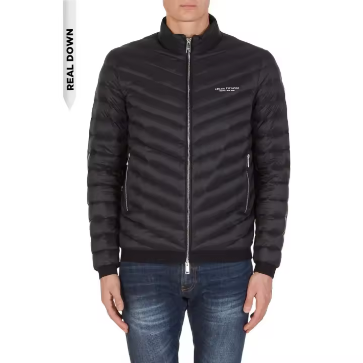 Ropa hombre Chaquetas Armani Exchange Chaqueta Down Azul - 1