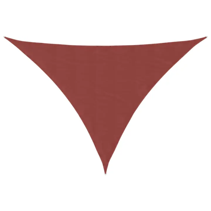 Toldo de Vela lona triangular Oxford terracota 3x4x5m - 1