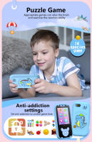 Smart Phone Educativo Para Niños Juguete De Teléfono Con Doble Cámara Reproductor De Música Memoria De 8G Juego De Aprendizaje Para Edad 3-12 Regalo De Cumpleaños - details 5