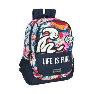 Mochila Safta Adapt.Carro El Niño Life Is Fun 32x16x44cm Producto Oficial Producto Escolar Para Niños y Niñas - 1