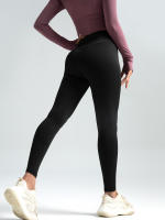 Leggings De Fitness Para Mujer Largo Completo Pantalones De Yoga Cómodos Y Ajustados Para Correr Con Cinturón Elástico Material De Poliéster Y Spandex - details 8