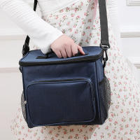 Bolsa De Almuerzo Grande De Tela Oxford Reforzada Portátil Con Aislamiento Para Picnic Al Aire Libre Estudiante Bolsa De Comida - details 4