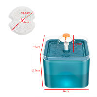 Dispensador de agua para mascotas con filtro de recirculación para agua dulce, fuente de beber automática para gatos, carga USB con iluminación LED - details 17