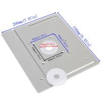 Placa De Inserto Para Router De Aluminio Multifuncional Para Trabajar Madera Placa De Router Con Flip Plate Para Mesas De Trabajo - details 6