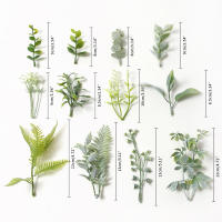 10Pcs Decoraciones De Hojas Artificiales Para Bodas Fiestas Hogar DIY Embalaje De Caja De Dulces Guirnalda Navidad Floristería - details 1
