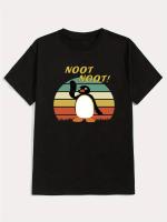 Camiseta De Pato Noot Noot Para Hombre Camiseta De Verano Transpirable Cuello Redondo Manga Corta Casual Para Todo El Día Protección Solar Ligera Y Secado Rápido - details 7