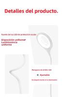 Lámpara Portátil De Lectura LED Con 18 Luces Protección Ocular USB Direct Plug Para Dormitorio Y Estudio Luz Nocturna Disponible - details 3