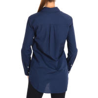 Benetton-Camisa manga larga cuello solapa 5WR85Q8L4 para Mujer
