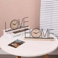 Mueble Creativo Europeo Para TV Decoración De Hogar Para Sala De Estar Dormitorio Entrada Oficina Con Reloj En La Mesa - details 3
