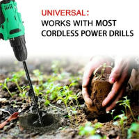 Auger De Plantador Espiral Broca Herramienta De Jardín Para Plantar Flores Y Plantas Corte De Agujeros Accesorios De Jardinería - details 4