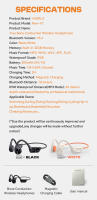 Auriculares inalámbricos de conducción ósea New-X7, cascos de natación impermeables IPX8 con Bluetooth 5,4, reproductor MP3 de 32GB, música HIFI, Deportivos - details 13