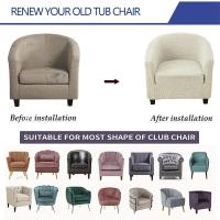 Cubierta De Silla Club Elástica En Jaquearl Sólido Protección De Muebles Para Sala De Estar Cubierta De Sofá De Barra Adecuada Para Silla De Un Brazo - details 29