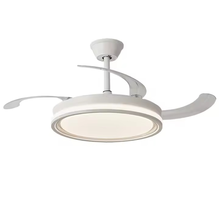 Hola led Ventilador de Techo LED 42" Blanco – 60W, 6 Velocidades, Motor DC Silencioso, Luz Regulable en Color, con Mando - 1