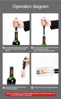 Abreventanas De Vino Con Bomba De Aire Herramienta Para Sacar Tiras De Madera De Acero Inoxidable Accesorio De Barra Ecológico - details 5