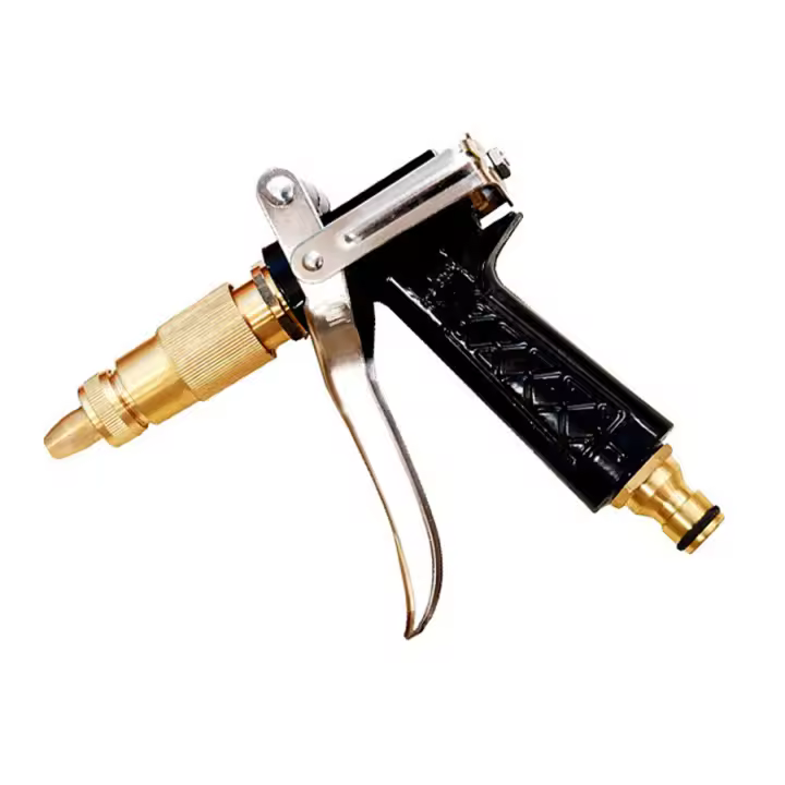 Pistola De Agua Para Lavado De Coche Alta Presión Cabeza De Acero Universal Herramienta De Limpieza Para Jardín Y Jardineras - 1