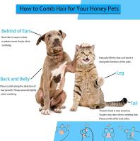 Cepillo para gato perro, cepillo de pelo muerto autolesivo para perro gato, hasta el 95% de pelo muerto y eliminación efectiva de pelo Tomentose, adecuado para perros gatos pelo corto y largo - details 2