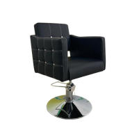 Silla Barbería Ergonómica JUPITER para Barberías, Peluquerías y Salones - Negro - Altura Ajustable, Giratoria y Cómoda - details 0