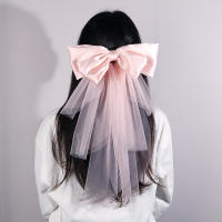 Diadema De Princesa Rosa Con Lazo Para Boda Y Fiestas Elegante Joyería De Pelo Para Mujeres Vestido De Novia Accesorio De Cabeza Para Damas De Honor - details 1