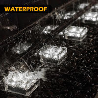 4pcs Luz De Hielo Solar Para Jardín Impermeable LED Para Decoración De Paisaje Y Jardín Puerta De Escalera Exterior Luz De Lámpara De Jardín - details 8