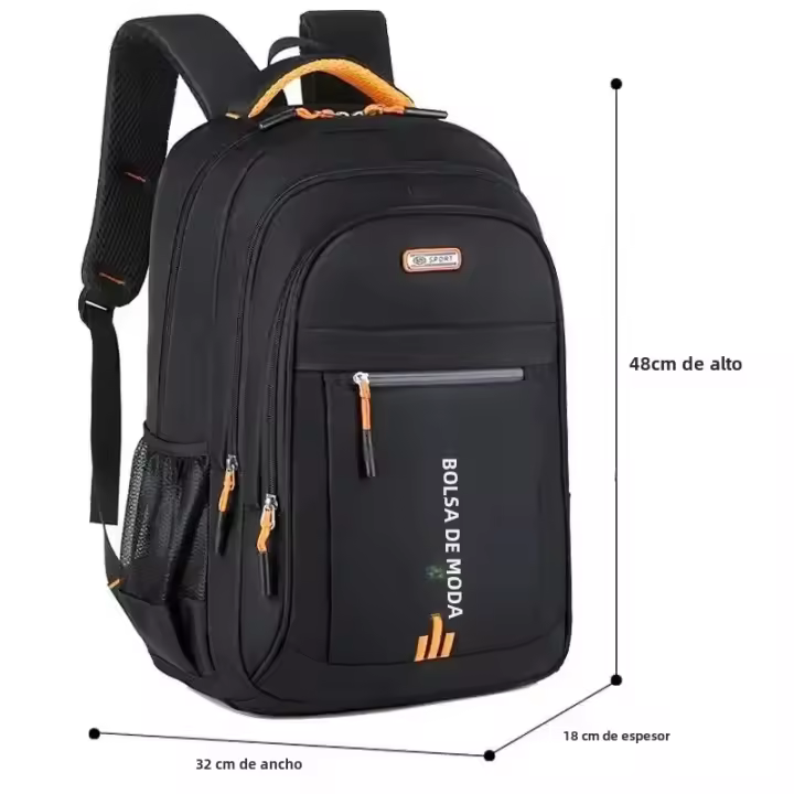 Mochila Oxford impermeable para hombre, bolsa de ordenador de negocios, mochila de viaje informal, mochila escolar para estudiantes de secundaria - 1
