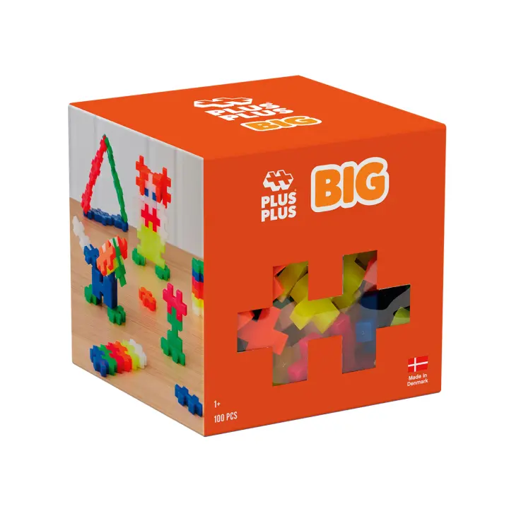 Plus Plus Big Neon - Puzzle 5 Años Neon 100 Pcs  Puzzles 5 Años O Más  Rompecabezas Niños  Juguetes Niños 5 Años O Más  Juegos Educativos Niños 5 Años O Más - 1