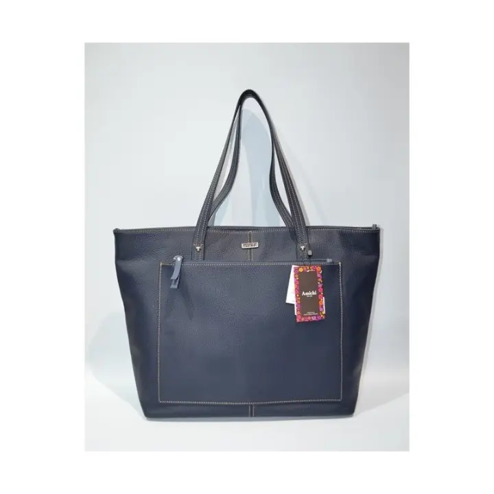 AMICHI: BOLSO SHOPPING PIEL 3050-AZUL AMICHI - 1
