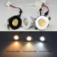 Luz De Techo Spot LED COB 3W Pequeño CRI90+ AC85-265V Terminales Negras Blancas Y Plateadas Para Armario Instalación Auto-contenida - details 0