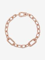 Pandora ME - Baño de Oro Rosa de 14 K Pandora - Pulsera de Cadena de Esabones - details 4