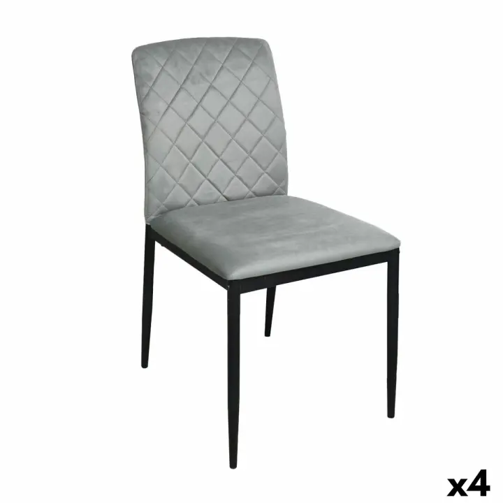 Silla Versa ZEGERS  Gris 58 x 83 x 44 cm (4 Unidades) - 1