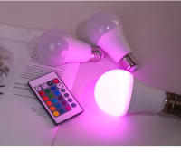 Bombilla LED RGB E27 5W 10W 15W Con Control Remoto IR Luz Inteligente RGBW Para Decoración De Hogar Bombillas LED De Gama Alta - details 1