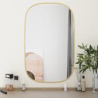 vidaXL Espejo de Pared Dorado Colgante Dormitorio Tocador Salón Decoración Color Dorado,  Negro,  Plateado y mas - details 0