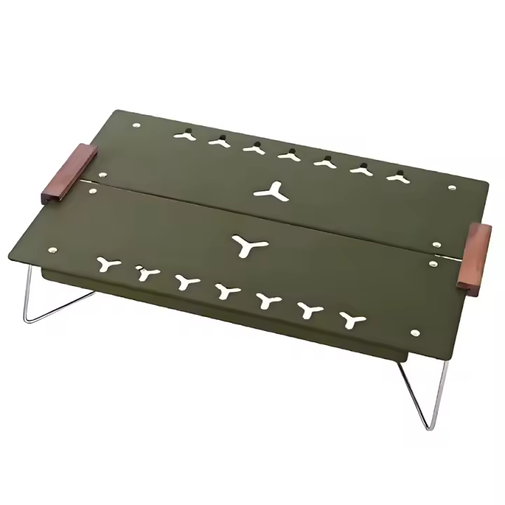Mesa De Camping Ultraligera Plegable Con Portátil Para Pesca Al Aire Libre Material De Aluminio Compacta Para Exteriores - 1