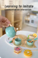 Juego De Té De Madera Para Niños Set De Cocina Pretendida Con Tetera Y Taza Para Juego De Casa Regalo Para Niños Y Niñas Edad 3-6 - details 1