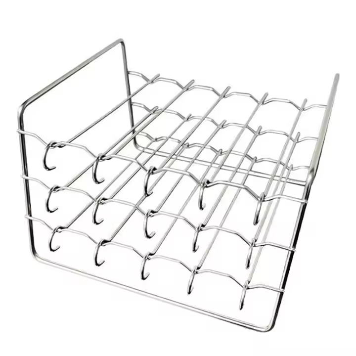 Soporte De Brochetas Para Air Fryer Vertical De Acero Inoxidable Accesorios Para Grillas Herramientas De Cocina Multi-pin - 1