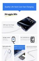 Cargador Rápido PD 60W 6A Cable USB C Tipo C De 2m Para Apple iPhone 15 pro Macbook Huawei Samsung Xiaomi Cable De Datos - details 7