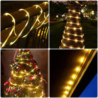 Cadena De Luces Solares De 100LED Con Hilo De Cobre Impermeable Para Jardín Decorativo Luz LED Caliente Para Exterior 2024 - details 2