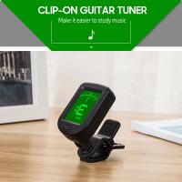 Afinador Digital Cromático T-02 Afinador De Guitarra Con Pantalla LCD Accesorios Para Instrumentos Musicales Afinador De Cuerdas Para Guitarra Ukulele Violín - details 0