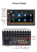 Receptor De Radio Para Coche Con GPS Android 13 7 9 10 Pulgadas 2 Din Estéreo Jugador Multimedia 64G Con CarPlay Y Auto Android - details 35